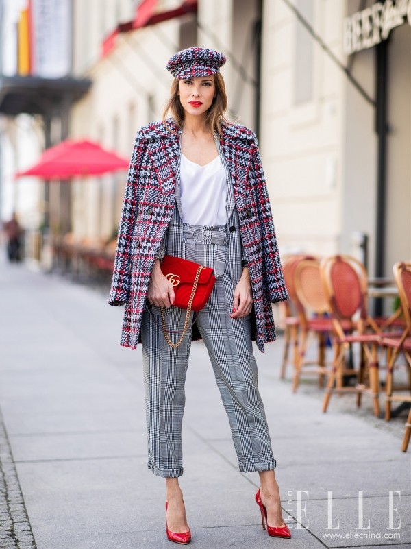 毛呢西装,可甜可酷谁穿谁好看