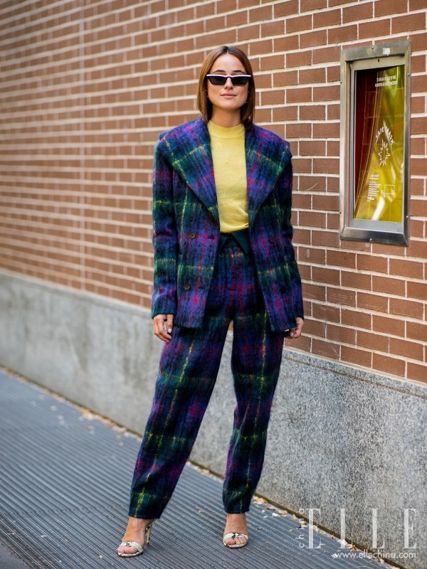 毛呢西装,可甜可酷谁穿谁好看